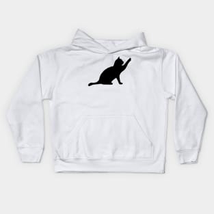 Funny Black Cat - Cat Lover Kids Hoodie